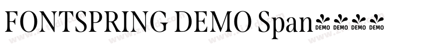 FONTSPRING DEMO Span字体转换